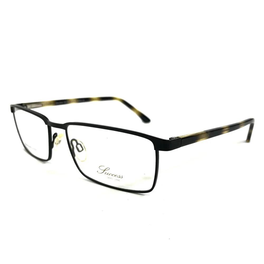 Success Eyeglasses Frames SS-386 MATT BLK/TORT Matte Black Tortoise 57-17-145